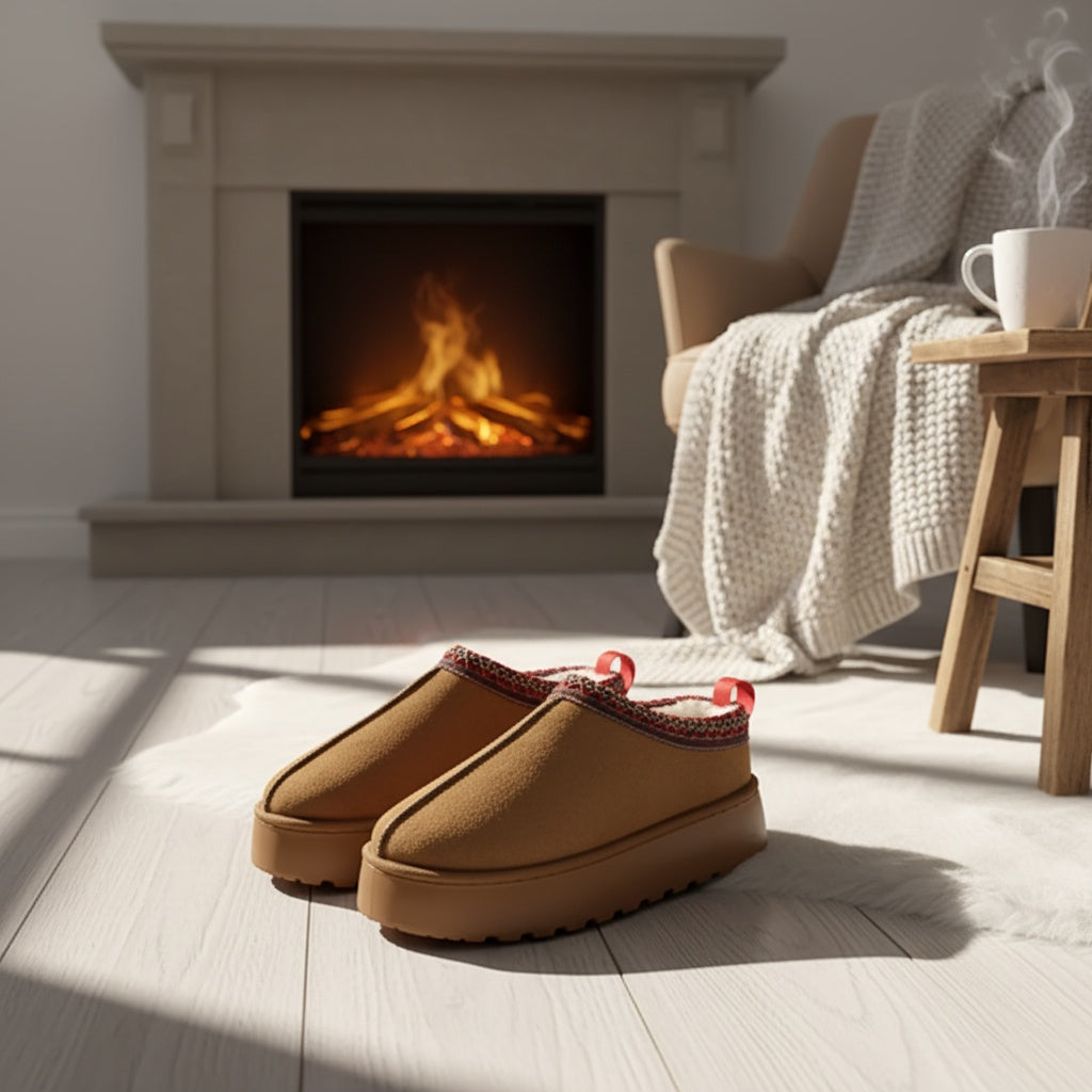 Plush Elegance Winter Slippers