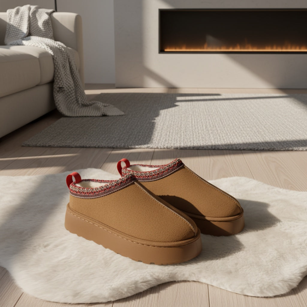 Plush Elegance Winter Slippers